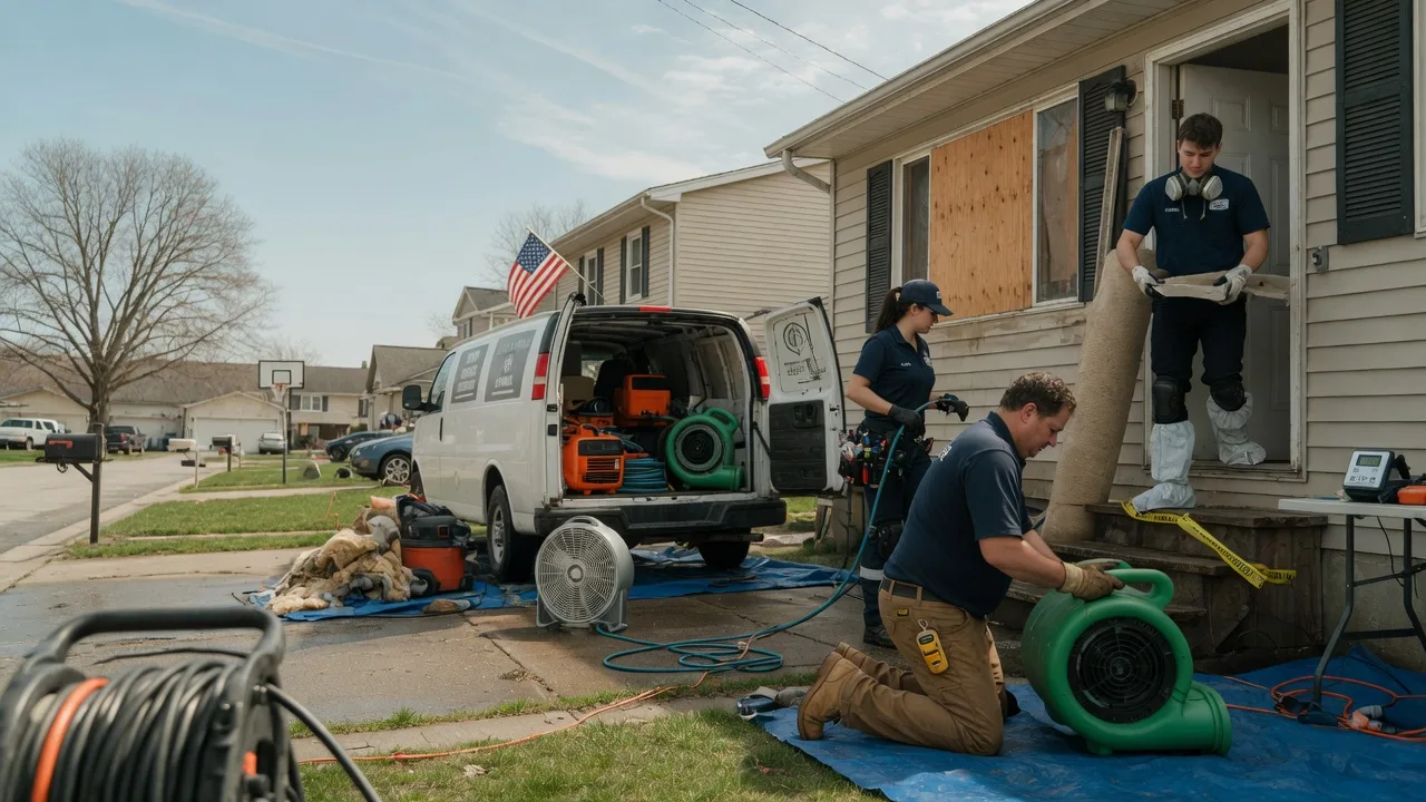 Water Damage Restoration in Montgomery, IL near me
